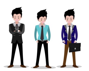 Vektör çizim arka plan iş adamı characters.business kavramı büyüme, çaba ve ötesinde, bu serin olacak. Karikatür tarzı.