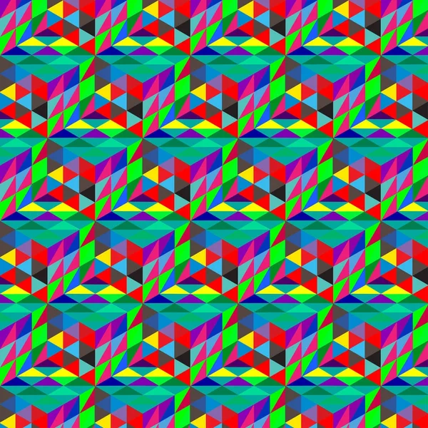抽象的なキューブのパターン カラフルなデザインは 幾何学的な の壁紙 キューブ カラフルなパターン背景 — ストックベクタ