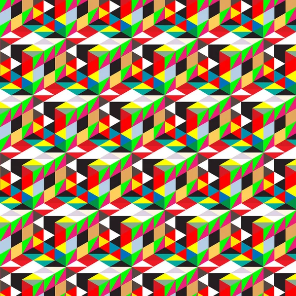 패턴입니다 화려한 디자인 기하학적 다채로운 — 스톡 벡터