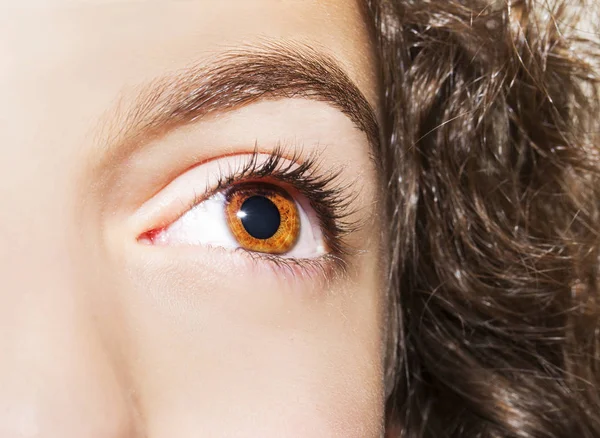 A beautiful insightful look girl's   eye. Close up shot — Stock Photo, Image