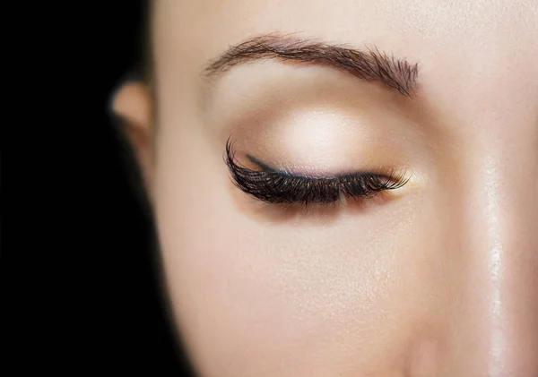 Beautiful Eyes Make up detail, perfect beauty eyebrows — Stock Photo, Image