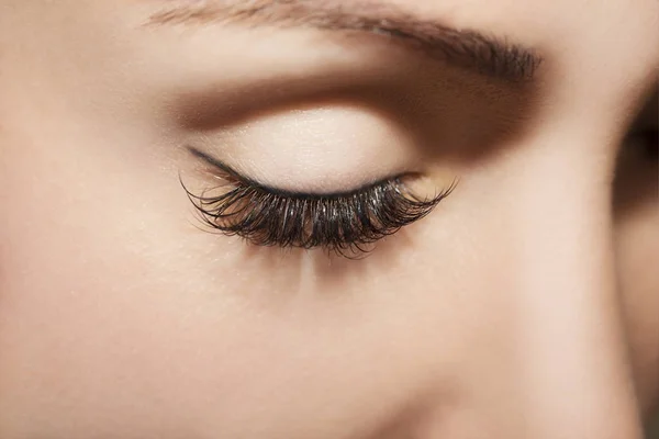 Beautiful Eyes Make up detail perfect beauty eyelashes Stock Photo