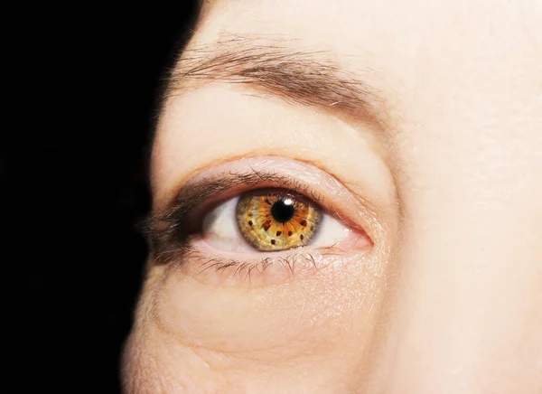 A beautiful insightful look woman's eye. Close up shot — Stock Photo, Image