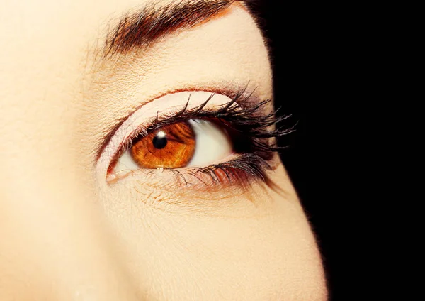 A beautiful insightful look woman's eye. Close up shot — Stock Photo, Image