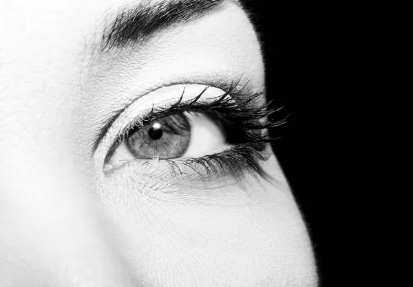 A beautiful insightful look woman's eye. Close up shot — Stock Photo, Image