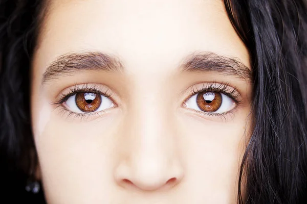 Vitiligo güzel anlayışlı görünüm gözlerle. Atış kapatın