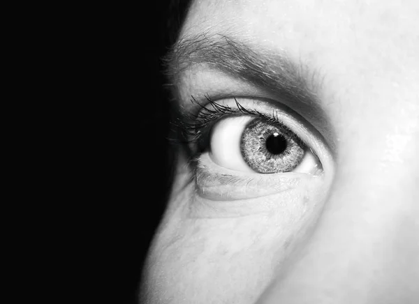 A beautiful insightful look woman's eye. — Stock Photo, Image