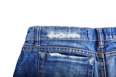Denim kot arka plan kot pantolon dikiş ile moda tasarım. 