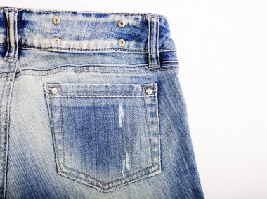 Denim kot arka plan kot pantolon dikiş ile moda tasarım. 