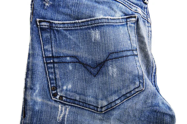 Denim jeans bakgrund med söm jeans mode design. — Stockfoto