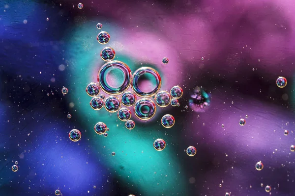 Искусный красочный фон с пузырями . — стоковое фото