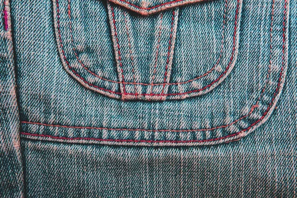 Denim kot arka plan kot pantolon dikiş ile moda tasarım. — Stok fotoğraf