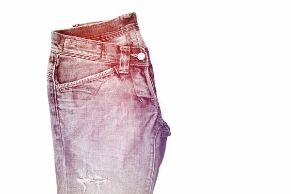 Denim jeans achtergrond met naad jeans mode ontwerp. — Stockfoto