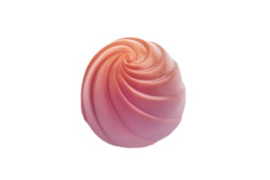 beyaz zemin üzerine çikolata şeker. Lezzetli çikolatalı pralin