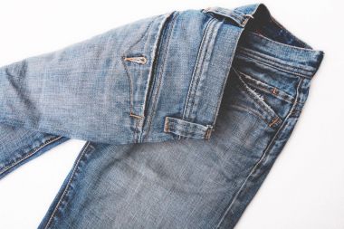 Denim kot arka plan kot pantolon dikiş ile moda tasarım. 