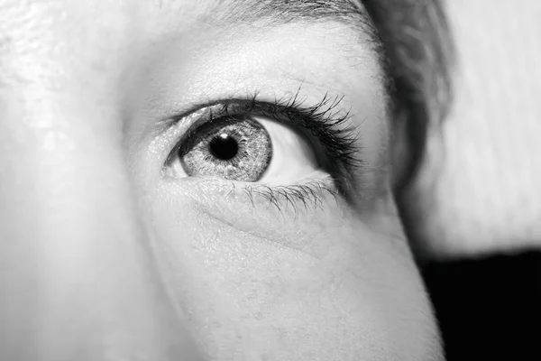 그녀의 아름다운 통찰력있는 눈. — 스톡 사진