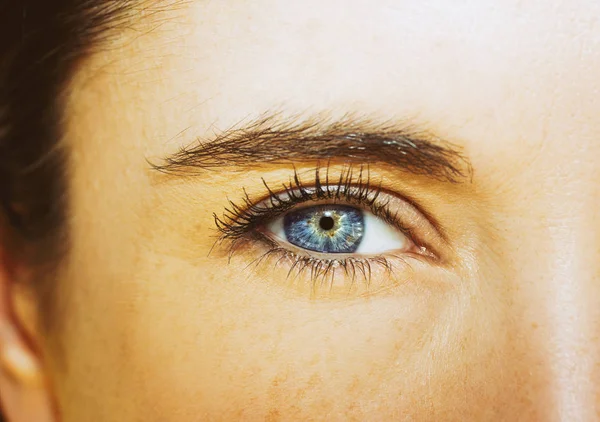 Un hermoso ojo de mujer mirada perspicaz. —  Fotos de Stock