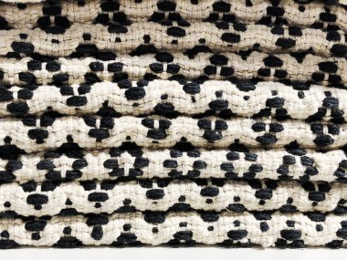 Üstten Görünüm kumaş Tekstil yüzey. Yakın çekim örme kumaş doku.