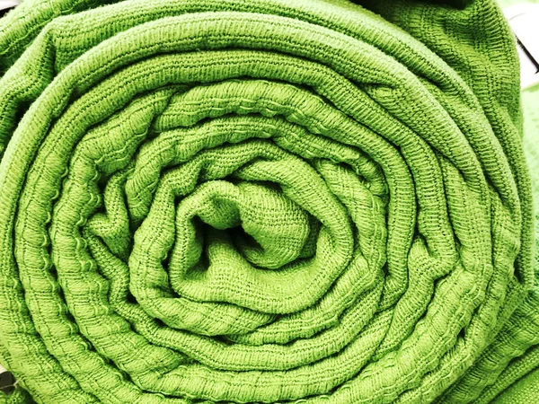 Top view of cloth textile surface. Close-up knitted fabric texture. — Stock Photo, Image