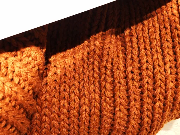 Vista superior da superfície têxtil de pano. Close-up textura de tecido de malha . — Fotografia de Stock