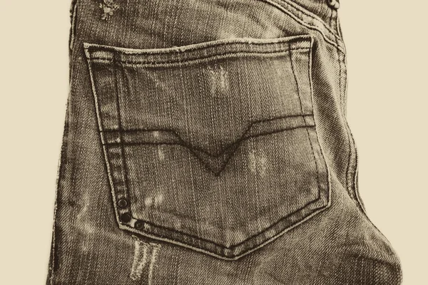 Jeans Hintergrund mit Naht von Jeans Mode-Design. — Stockfoto