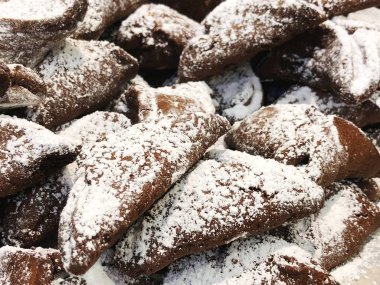 Yahudi tatil Purim kavramı hamantaschen çerezler ile. 