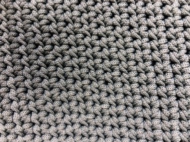 Üstten Görünüm kumaş Tekstil yüzey. Yakın çekim örme kumaş doku.