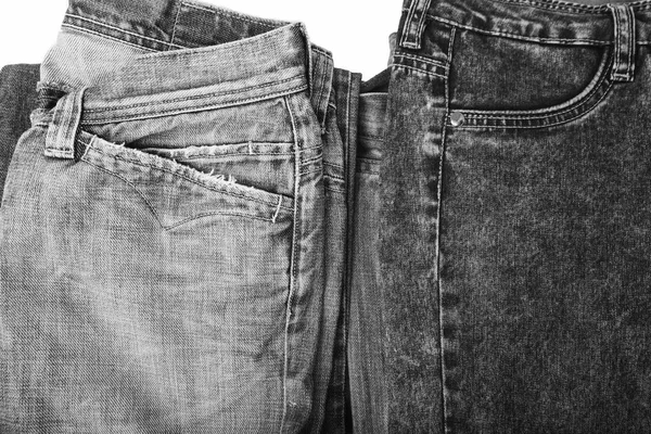 Denim jeans bakgrund med söm jeans mode design. — Stockfoto