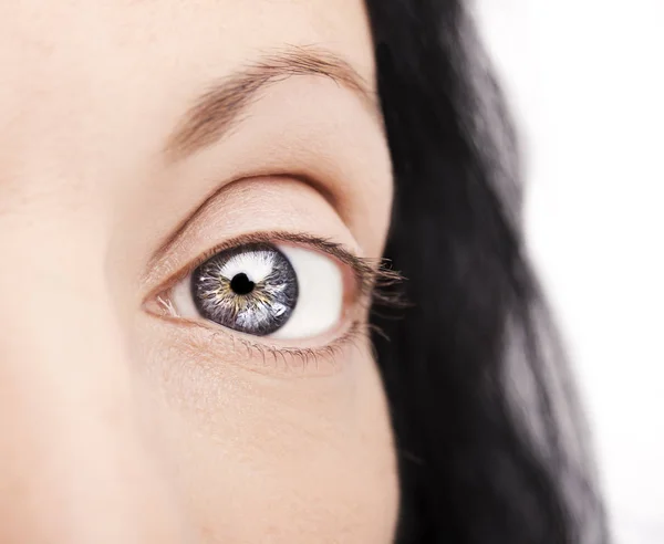 Een prachtige, inzichtelijke blik van een vrouw. close-up schot — Stockfoto