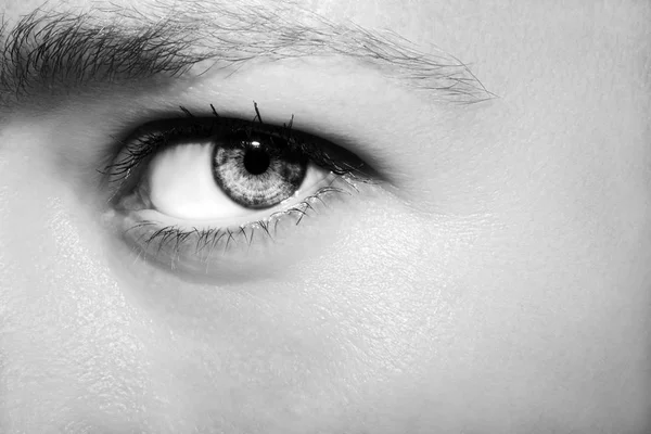 A beautiful insightful look woman's eye. Close up shot — Stock Photo, Image