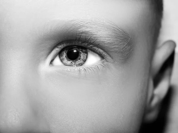 Image of beautiful  children's eye close up. — Stock Photo, Image