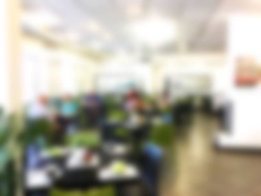 Otelin büfe restoranın arka plan bulanıklık.