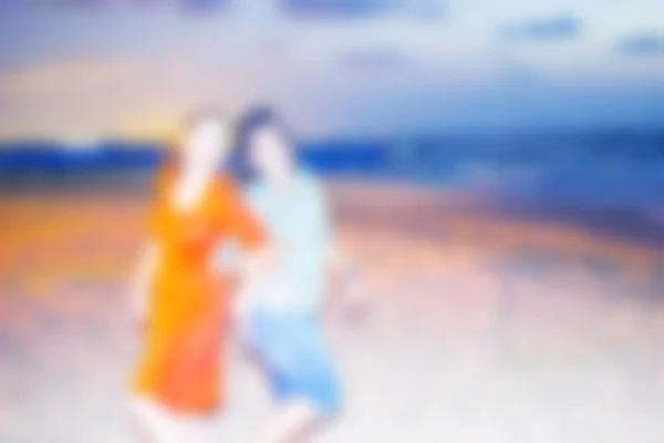 Abstract blurred background. Vacation and fun on the beach — Stock Photo, Image