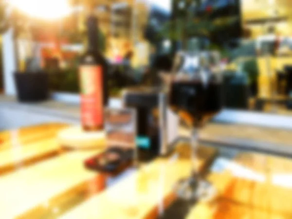 Imagem borrada para abstrato de fundo. Bebida Blur no restaurante . — Fotografia de Stock