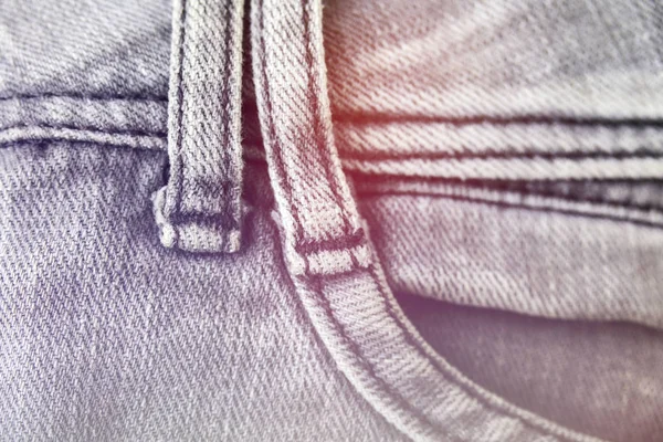 Denim jeans fondo con costura de diseño de moda jeans . — Foto de Stock