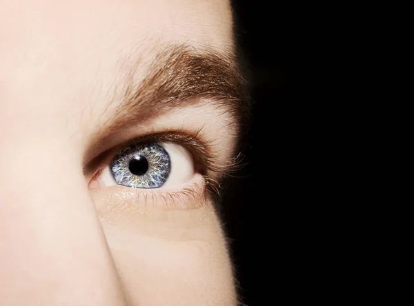 Obrázek muže modré oko. — Stock fotografie
