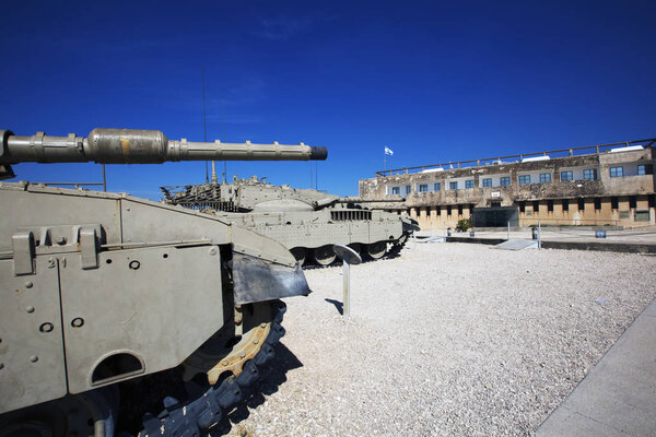 LATRUN, ISRAEL-MARCH 13, 2018: Memorial Site and the Armored Corps Museum in Latrun, Israel