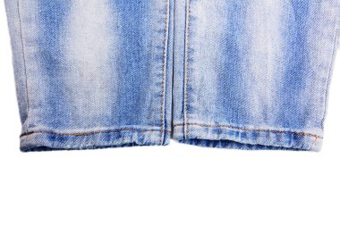 Denim kot arka plan kot pantolon dikiş ile moda tasarım. 