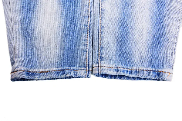 Denim jeans bakgrund med söm jeans mode design. — Stockfoto