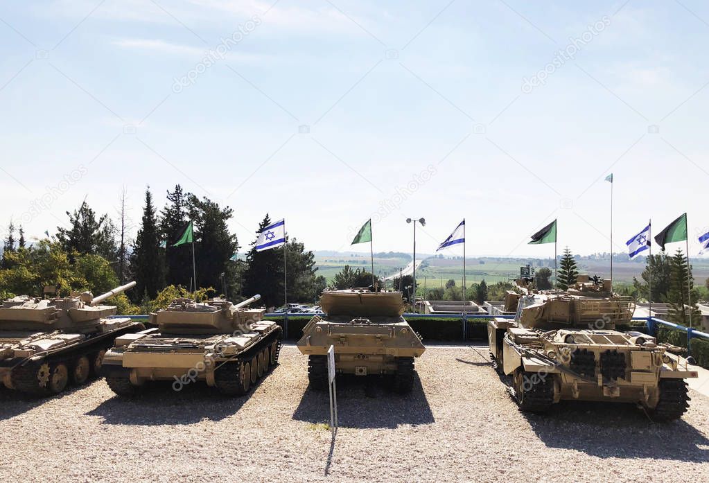 LATRUN, ISRAEL-MARCH 13, 2018: Memorial Site and the Armored Corps Museum in Latrun, Israel