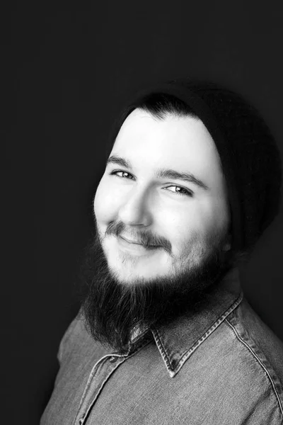 Studio portrait of caucasian young man — Stock Photo, Image