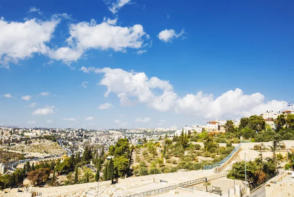 Jerusalem Old City view from Mount of Olives — Stock Photo, Image