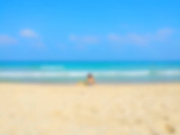 Strand vervagen de achtergrond wazig filtereffect. Onscherpe achtergrond. — Stockfoto