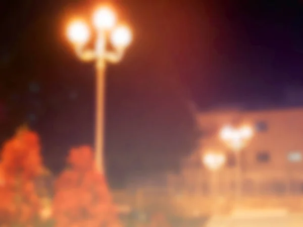 Blurred abstract night city as background. Bokeh. — Stock Photo, Image