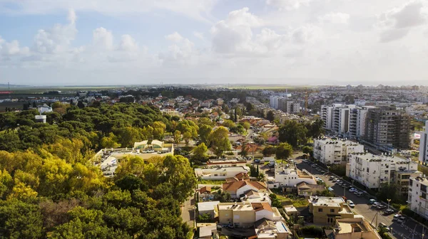 Nahariya, İsrail-Mart 9, 2018: Havadan görünümü şehrin Nahariya, İsrail.