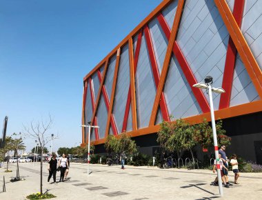 Rishon Le Zion, İsrail-14 Nisan 2018: sinema Binası Rishon Le Zion, İsrail.