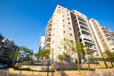 Rishon Le Zion, İsrail-23 Nisan 2018: yüksek konut bina Rishon Le Zion, İsrail.