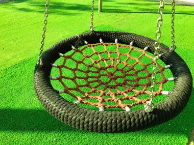 Çocuk eğlence, eğlence parkta açık havada. 