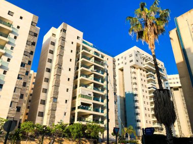 Rishon Le Zion, İsrail-23 Nisan 2018: yüksek konut bina Rishon Le Zion, İsrail.