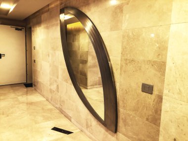 Koridor ofisi Binası lobi alanı. Ofis Binası modern tasarım iç